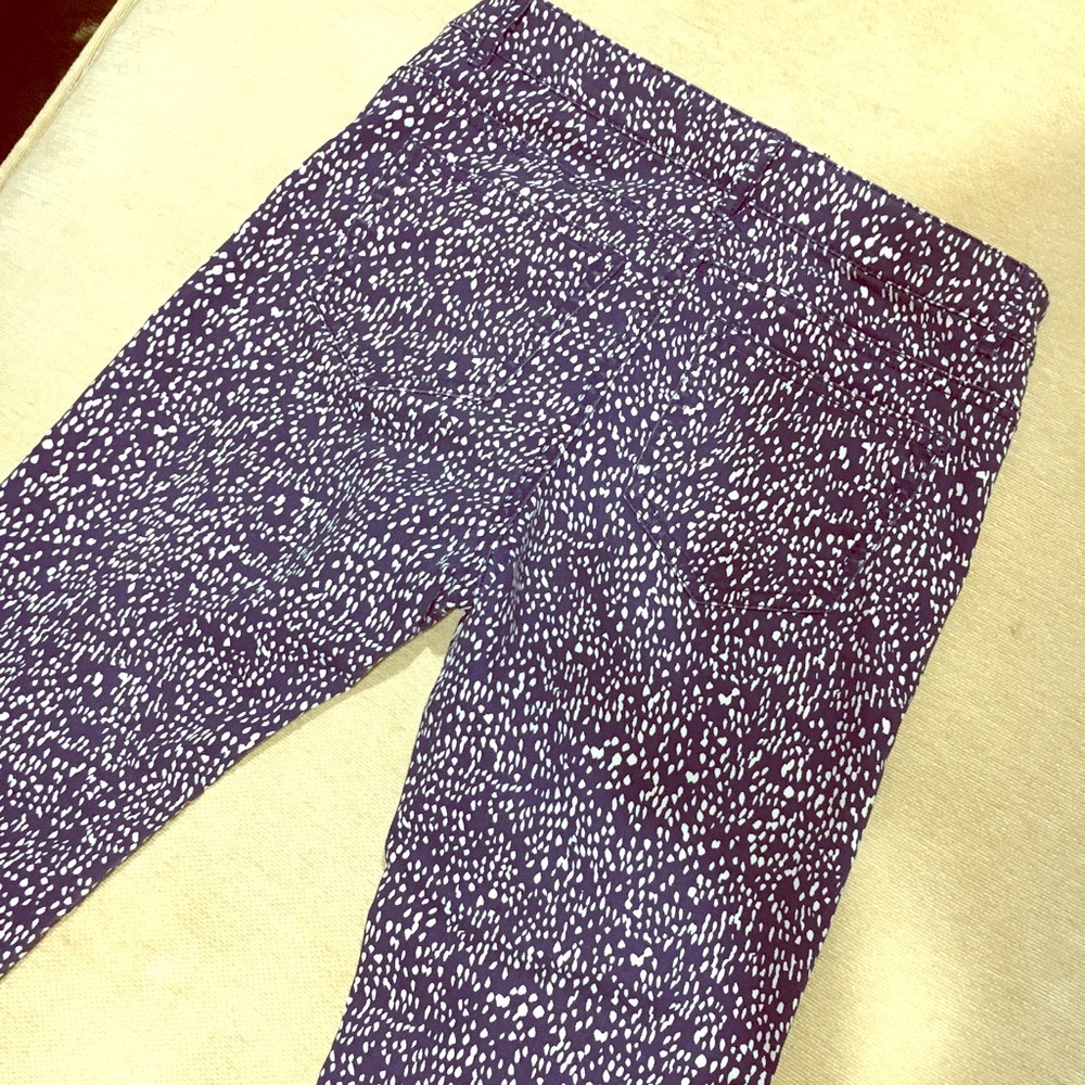 Navy speckled skinny pants